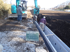 側溝設置工事